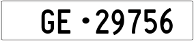 Truck License Plate